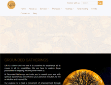Tablet Screenshot of groundedgatherings.com